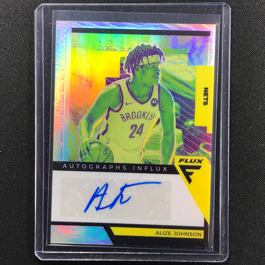 2020-21 Flux ALIZE JOHNSON Autographs Influx Silver Prizm #ALJ