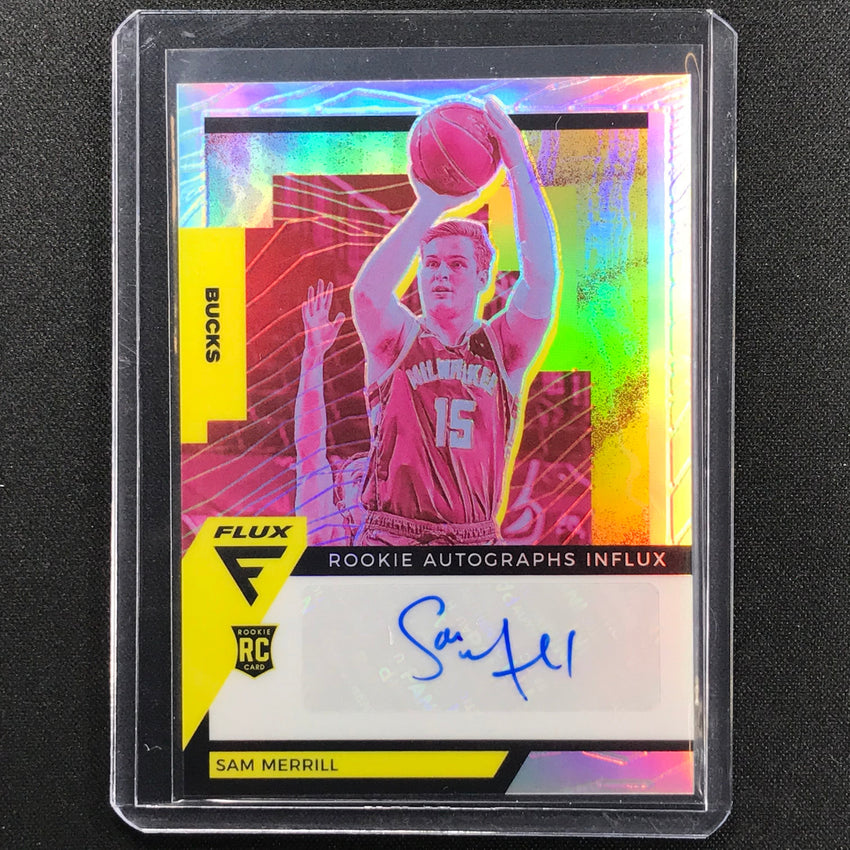 2020-21 Flux Sam Merrill Rookie Autographs Influx Silver Prizm No Sam