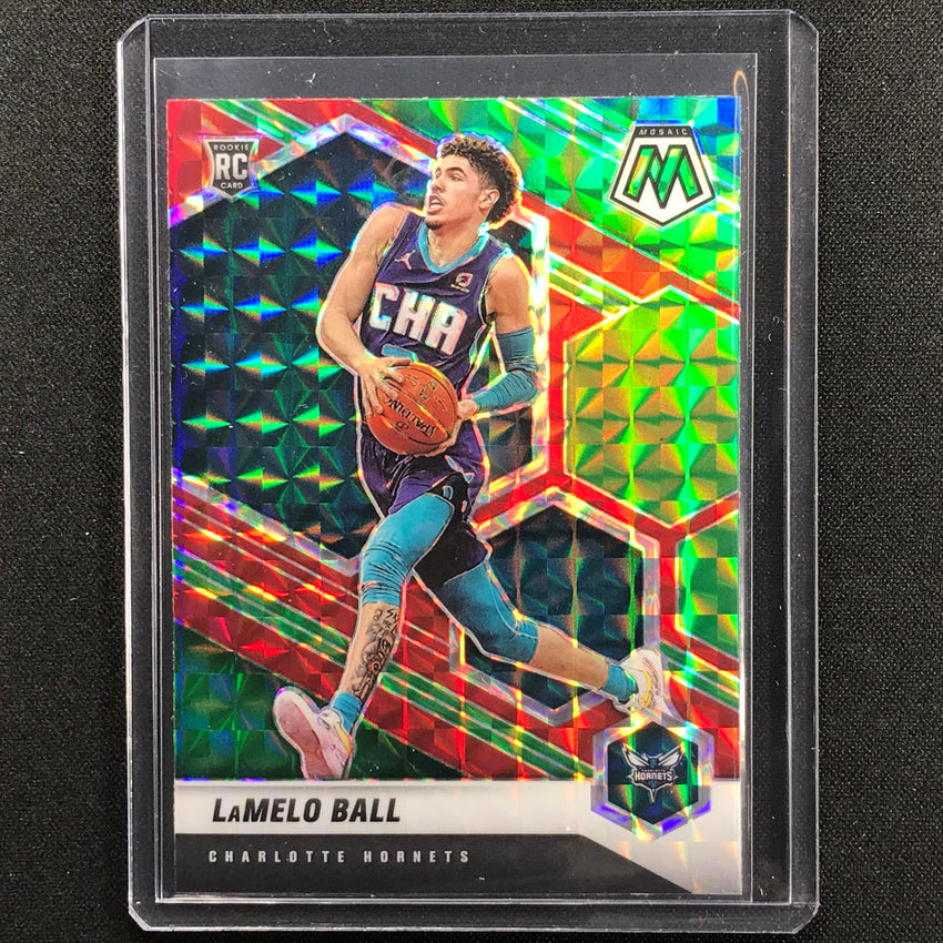 2020-21 Mosaic Lamelo Ball Choice Red Green Rookie No 202