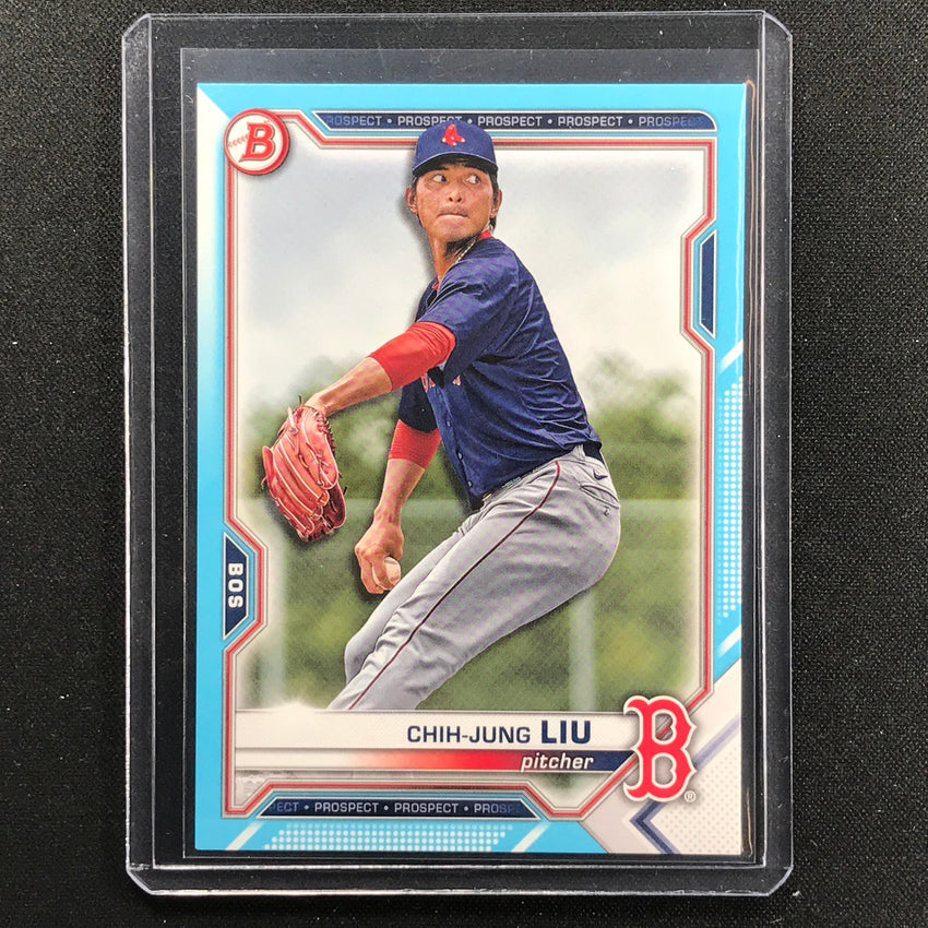 2021 Bowman Draft Chih-jung Liu Paper Prospect Sky Blue 53/499