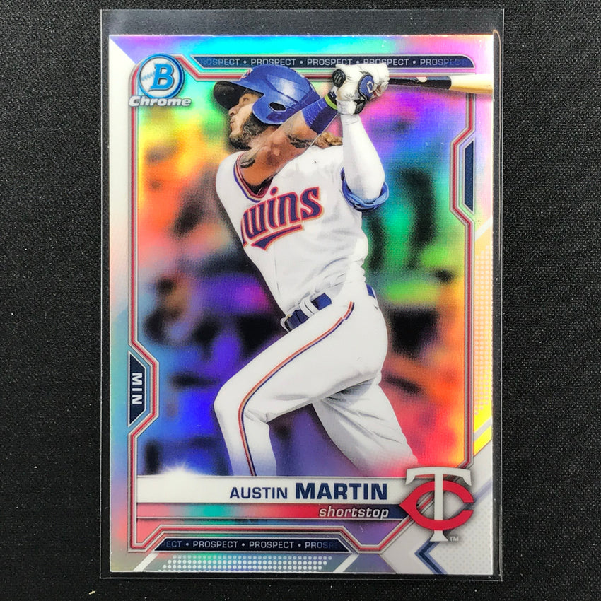 2021 Bowman Draft AUSTIN MARTIN Chrome Prospect Refractor #19