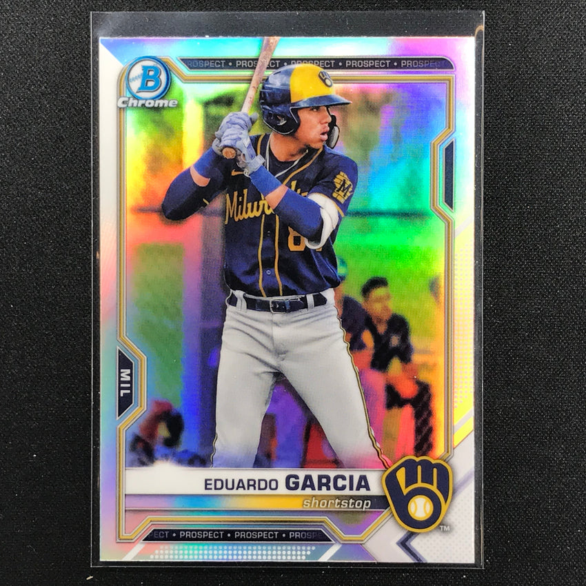 2021 Bowman Draft EDUARDO GARCIA Chrome Prospect Refractor #22