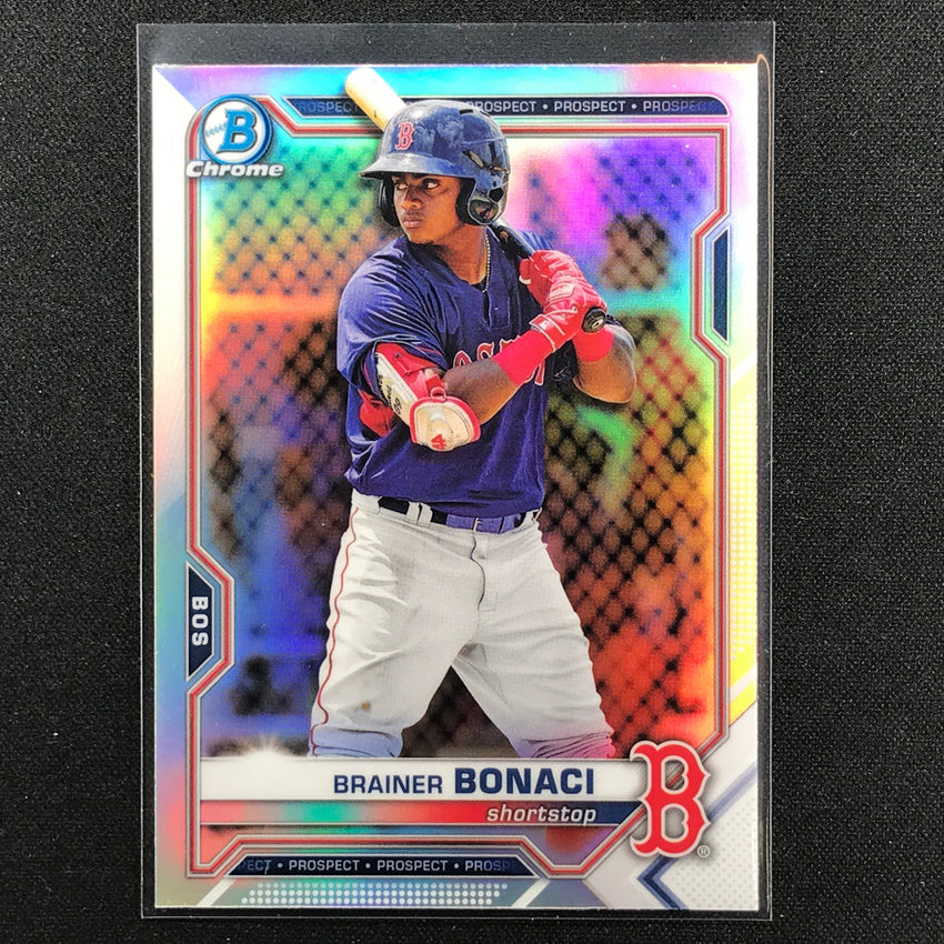 2021 Bowman Draft BRAINER BONACI Chrome Prospect Refractor #54