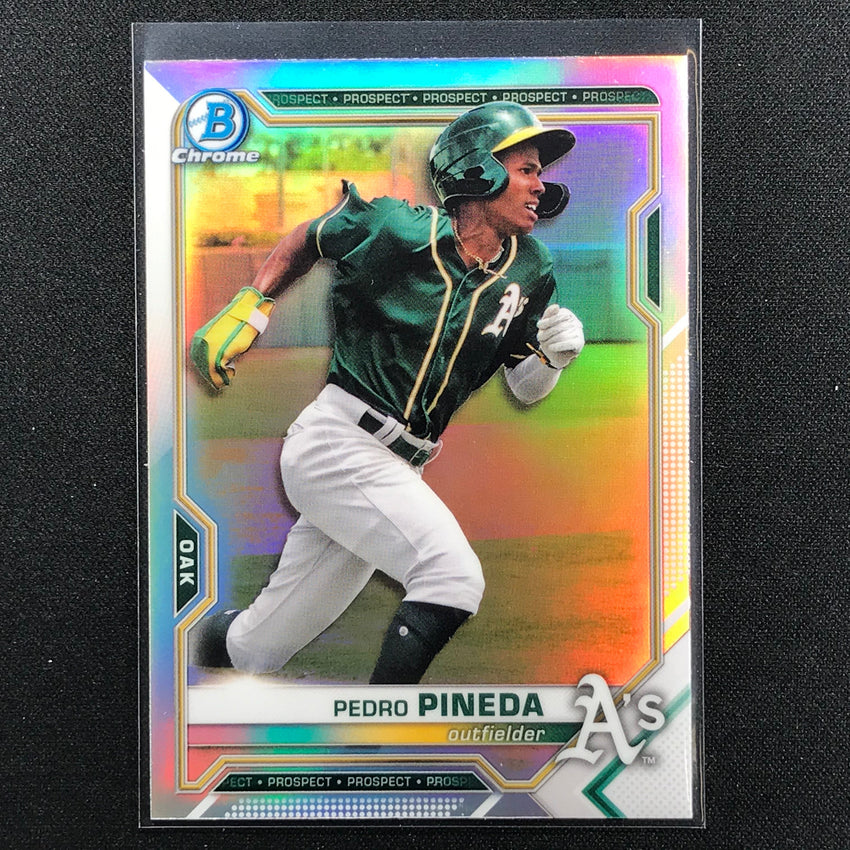 2021 Bowman Draft PEDRO PINEDA Chrome Prospect Refractor #65