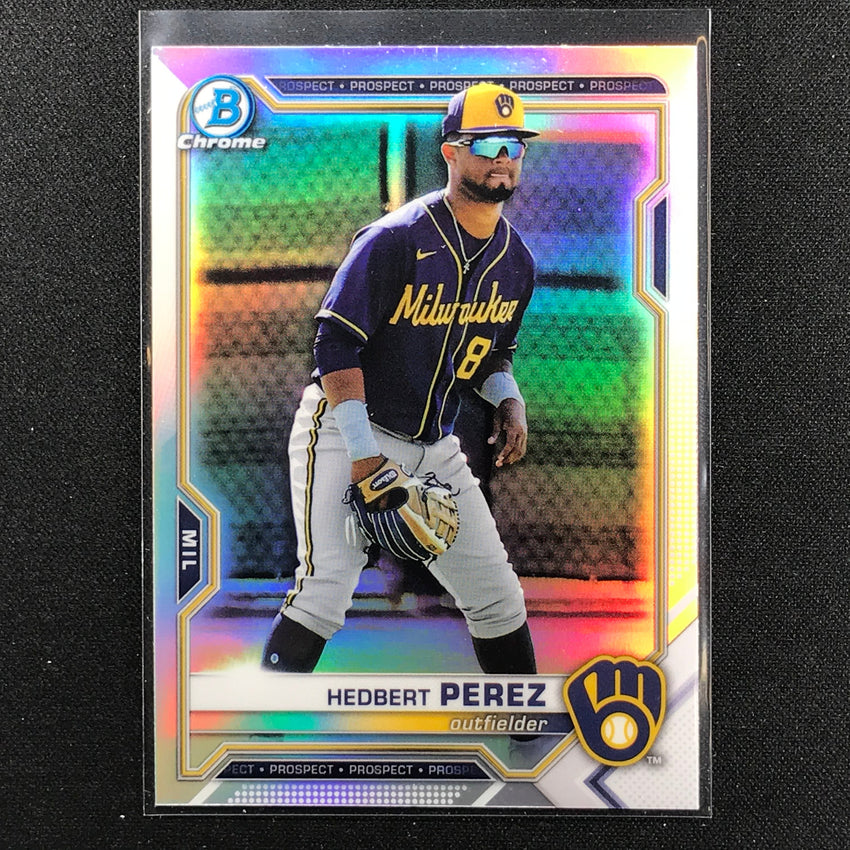 2021 Bowman Draft HEDBERT PEREZ Chrome Prospect Refractor #97