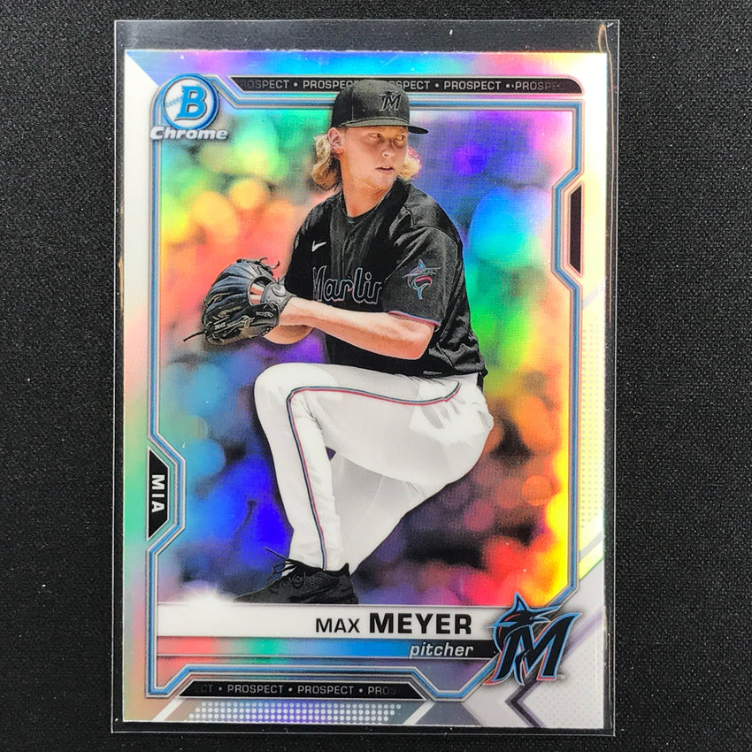 2021 Bowman Draft MAX MEYER Chrome Prospect Refractor #99