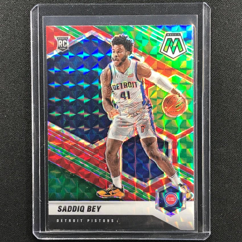 2020-21 Mosaic SADDIQ BEY Choice Red Green Rookie #209