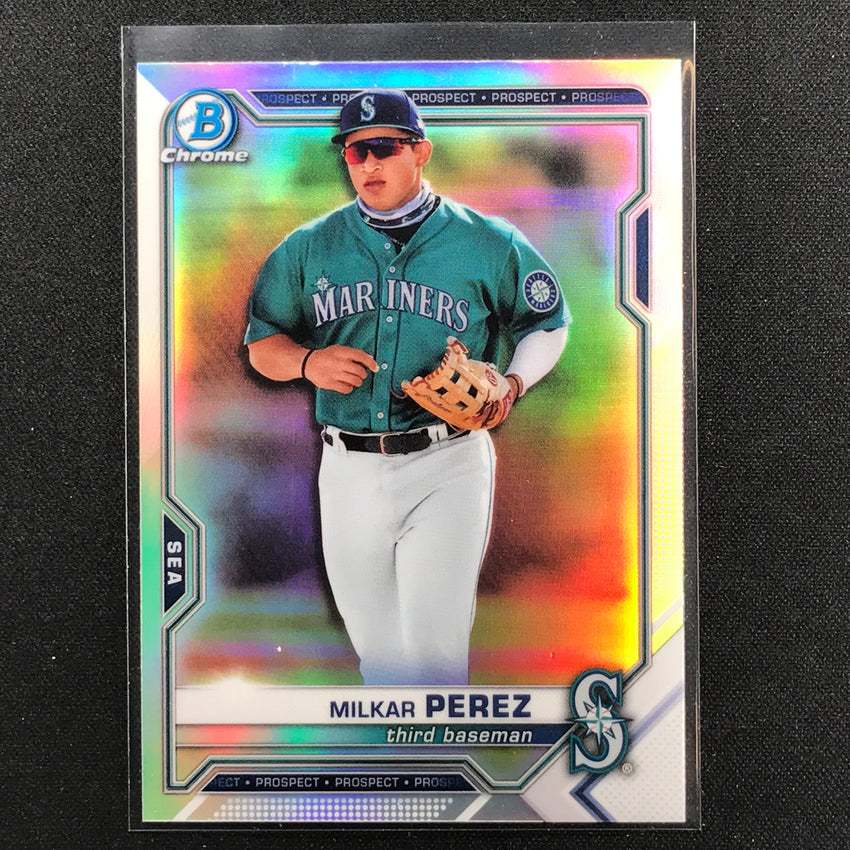 2021 Bowman Draft MILKAR PEREZ Chrome Prospect Refractor #117