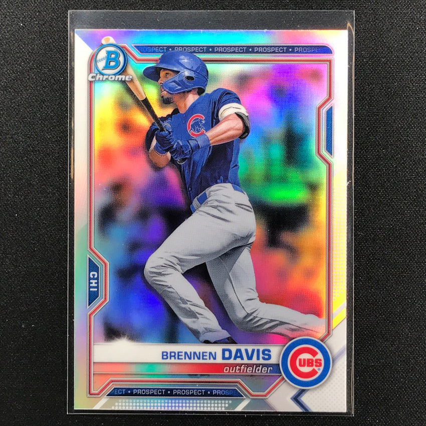 2021 Bowman Draft BRENNAN DAVIS Chrome Prospect Refractor #124