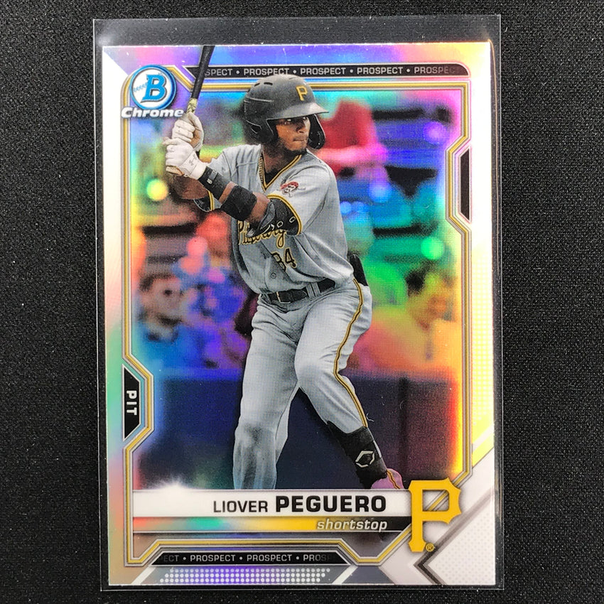 2021 Bowman Draft LIOVER PEGUERO Chrome Prospect Refractor #185
