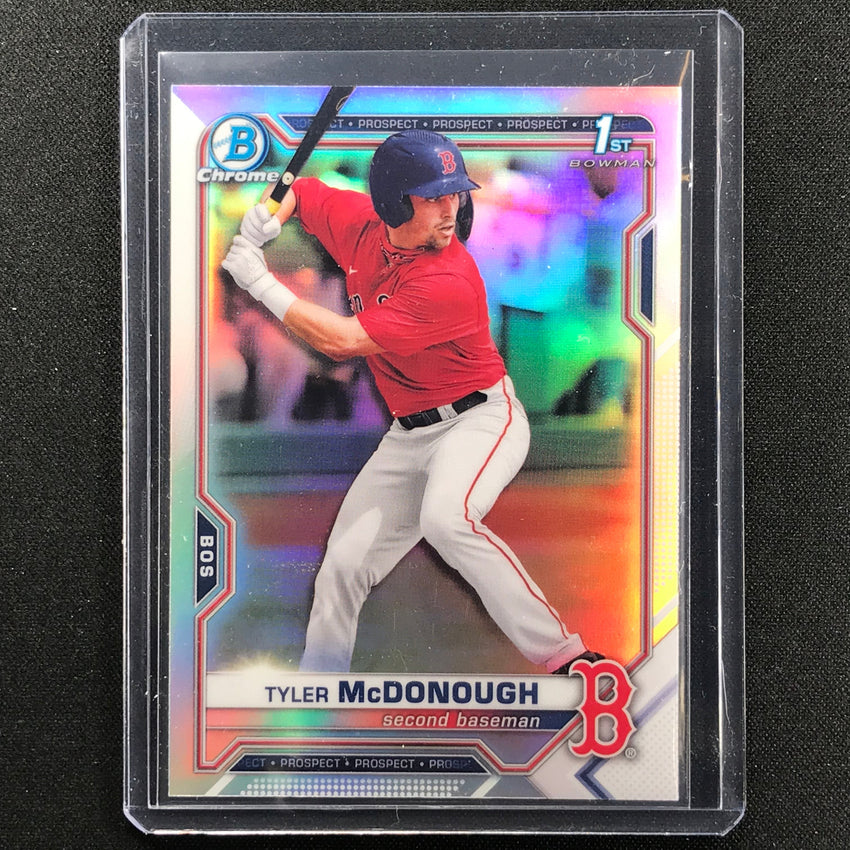 2021 Bowman Draft Tyler Mcdonough Chrome Prospect 1st Bowman Refractor No 3