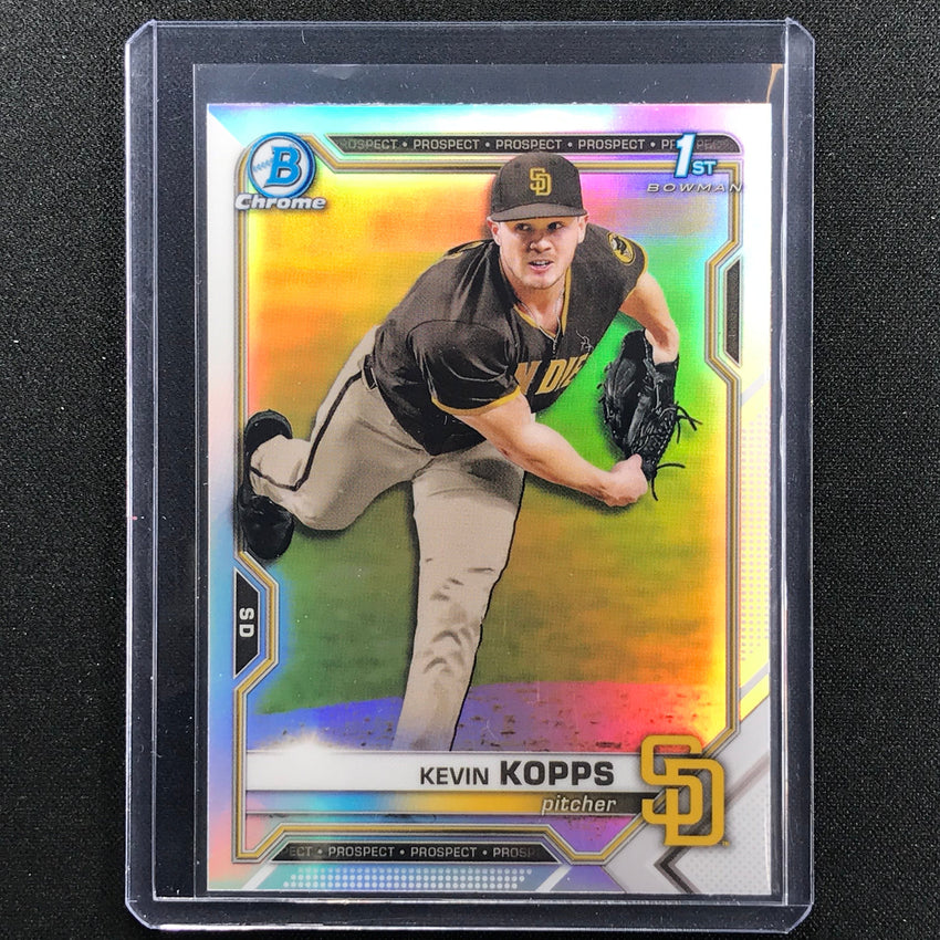 2021 Bowman Draft KEVIN KOPPS Chrome Prospect 1st Bowman Refractor #7