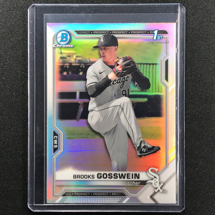 2021 Bowman Draft BROOKS GOSSWEIN Chrome Prospect 1st Bowman Refractor #21