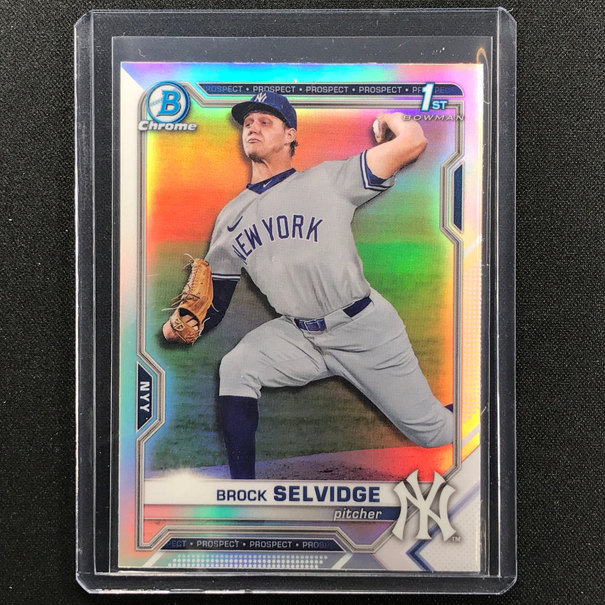 2021 Bowman Draft BROCK SELVIDGE Chrome Prospect 1st Bowman Refractor #24
