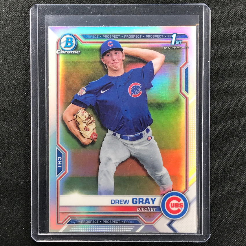 2021 Bowman Draft DREW GRAY Chrome Prospect 1st Bowman Refractor #35