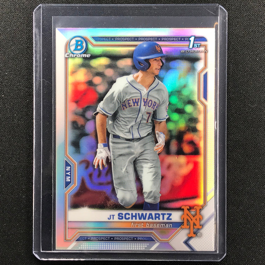 2021 Bowman Draft JT SCHWARTZ Chrome Prospect 1st Bowman Refractor #61