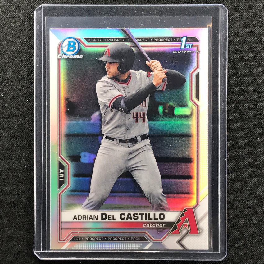 2021 Bowman Draft ADRIAN DEL CASTILLO Chrome Prospect 1st Bowman Refractor #108