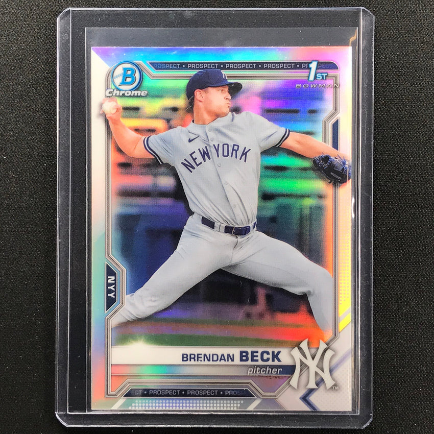 2021 Bowman Draft BRENDAN BECK Chrome Prospect 1st Bowman Refractor #118