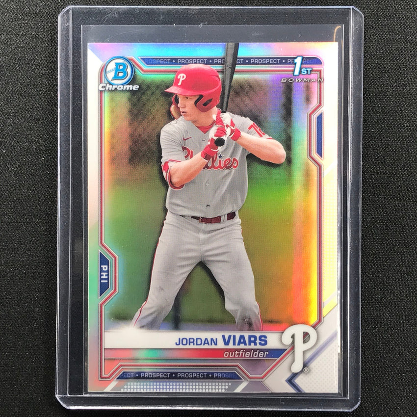 2021 Bowman Draft JORDAN VIARS Chrome Prospect 1st Bowman Refractor #132