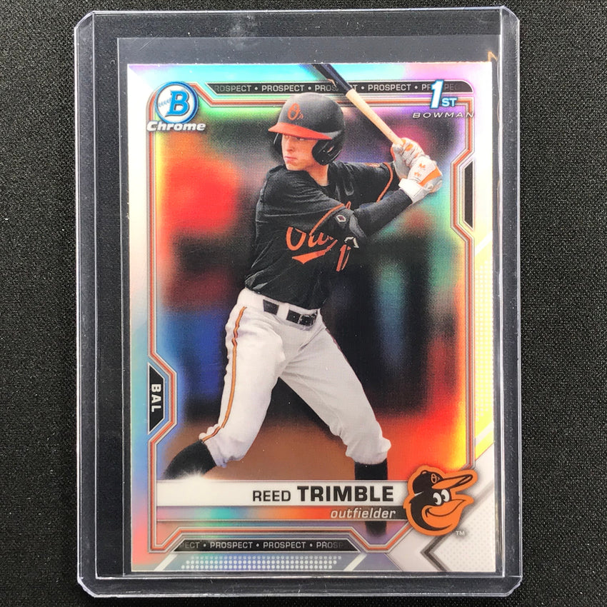 2021 Bowman Draft REED TRIMBLE Chrome Prospect 1st Bowman Refractor #144