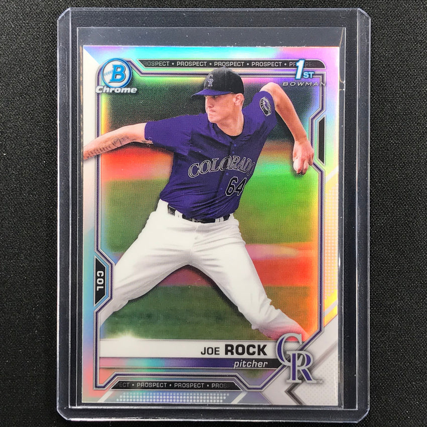 2021 Bowman Draft JOE ROCK Chrome Prospect 1st Bowman Refractor #154