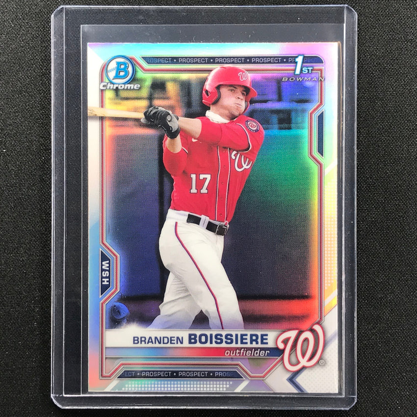 2021 Bowman Draft BRANDEN BOISSIERE Chrome Prospect 1st Bowman Refractor #156