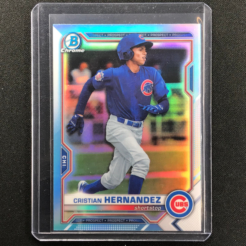 2021 Bowman Draft CRISTIAN HERNANDEZ Chrome Prospect Sky Blue #193