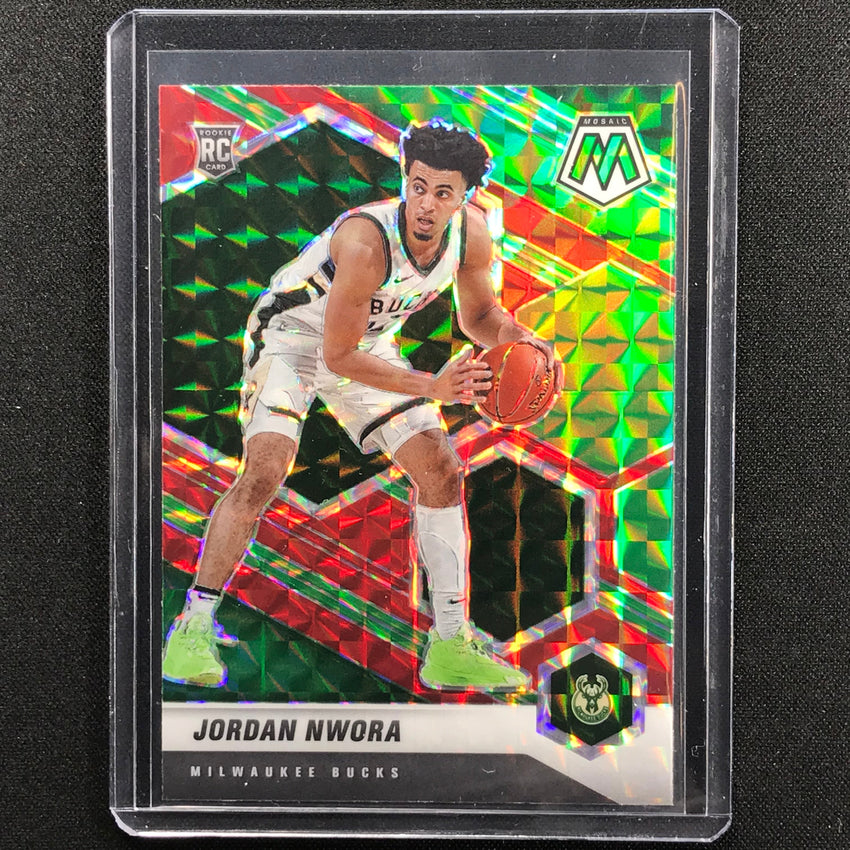 2020-21 Mosaic JORDAN NWORA Choice Red Green Rookie #219