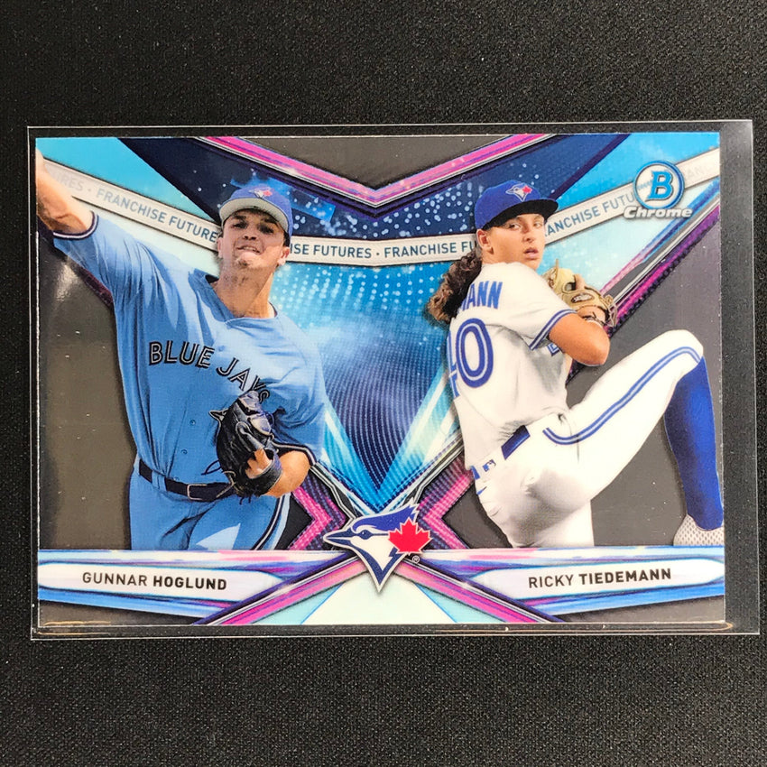 2021 Bowman Draft GUNNAR HOGLUND RICKY TIEDEMANN Chrome Franchise Futures #2