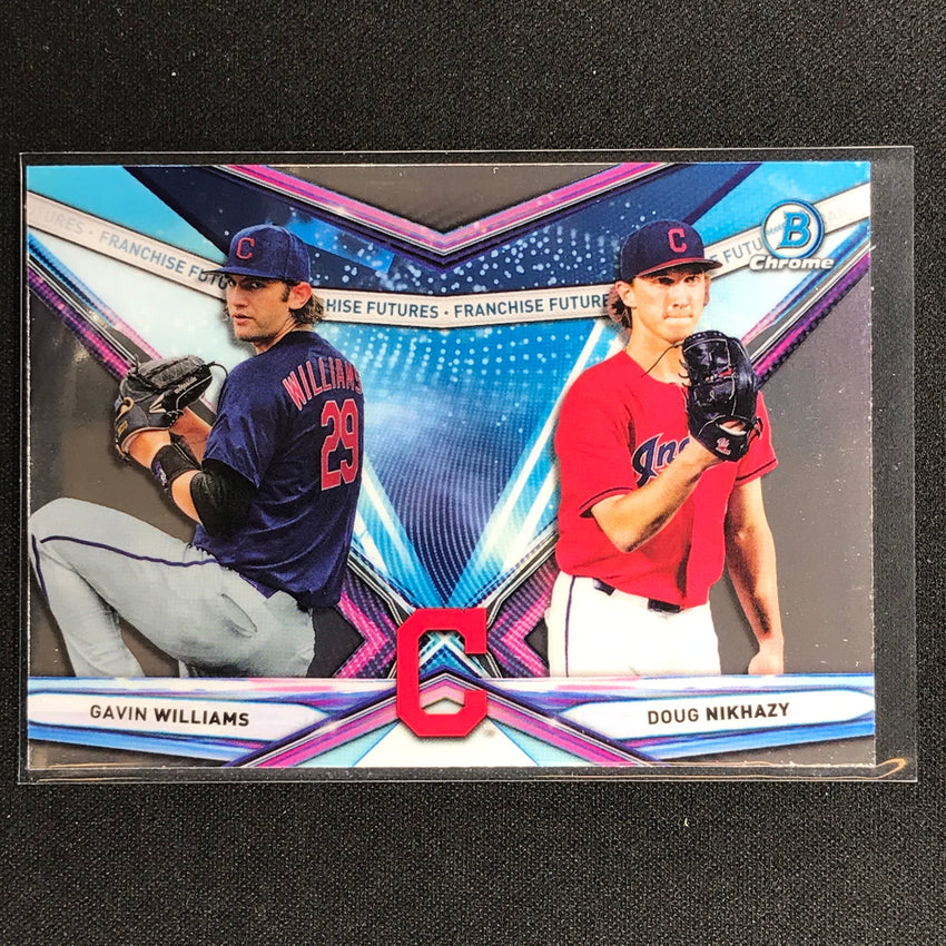 2021 Bowman Draft GAVIN WILLIAMS DOUG NIKHAZY Chrome Franchise Futures #10