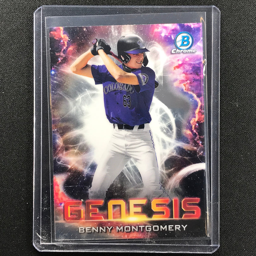 2021 Bowman Draft BENNY MONTGOMERY Chrome Prospect Genesis #7