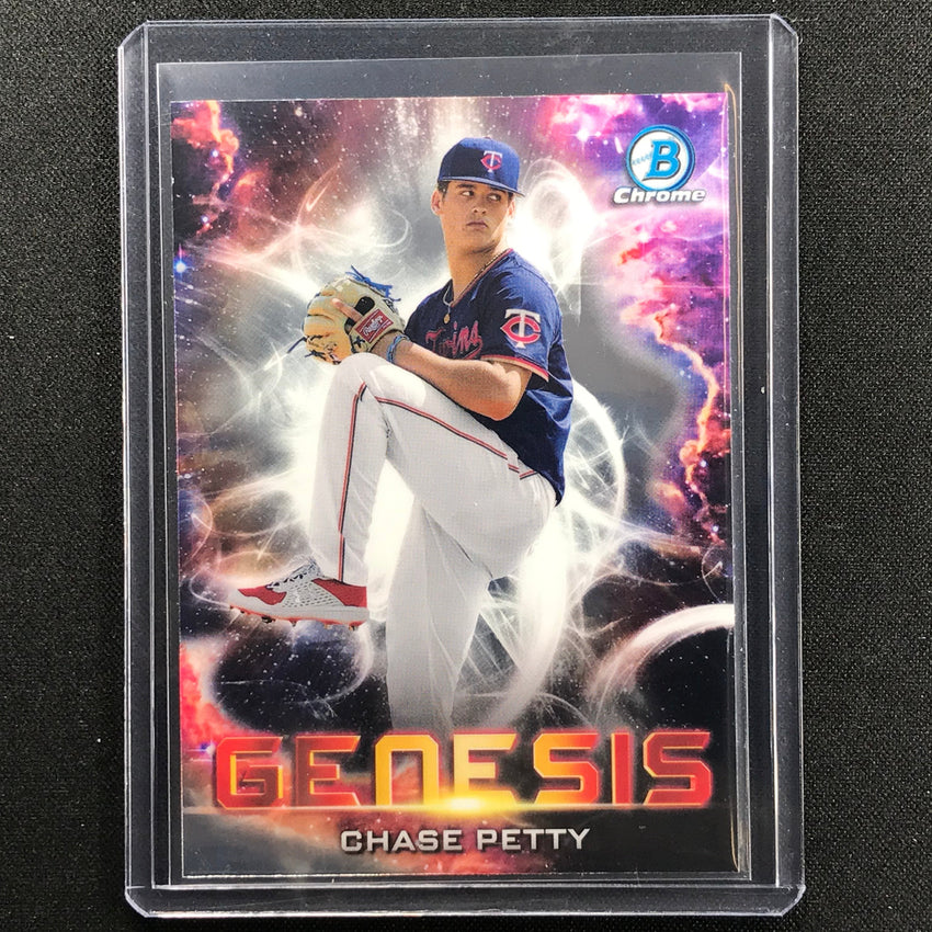 2021 Bowman Draft CHASE PETTY Chrome Prospect Genesis #9