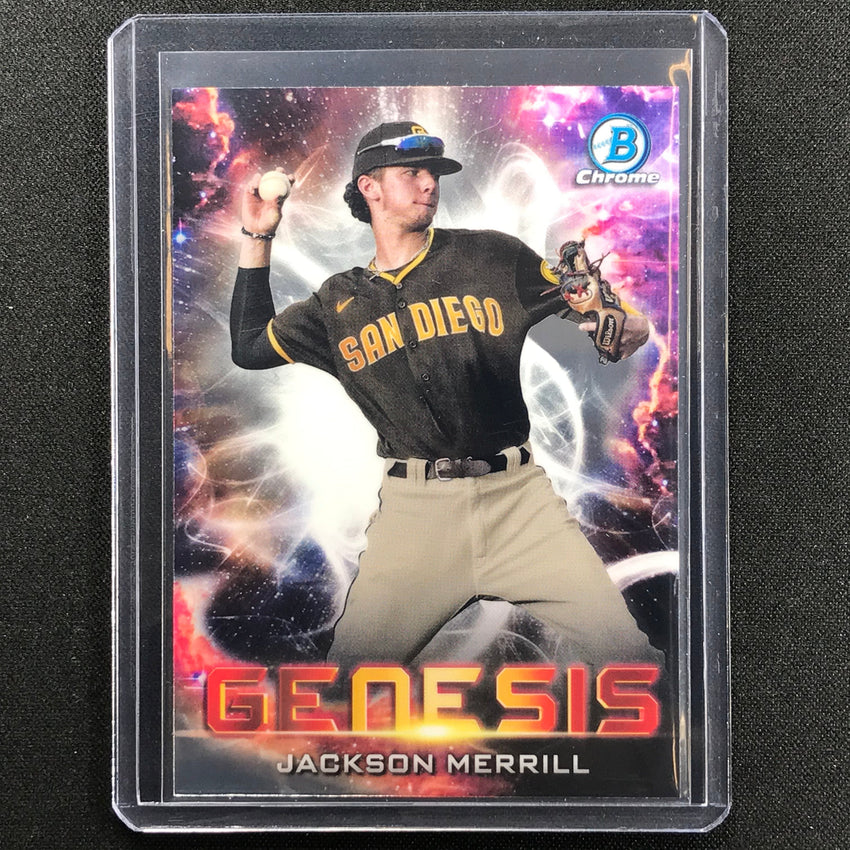 2021 Bowman Draft Jackson Merrill Chrome Prospect Genesis No 19