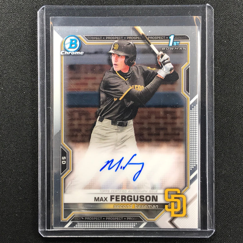2021 Bowman Draft MAX FERGUSON Chrome Prospect 1st Bowman Auto #MF