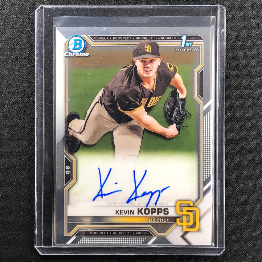 2021 Bowman Draft KEVIN KOPPS Chrome Prospect 1st Bowman Auto #KK