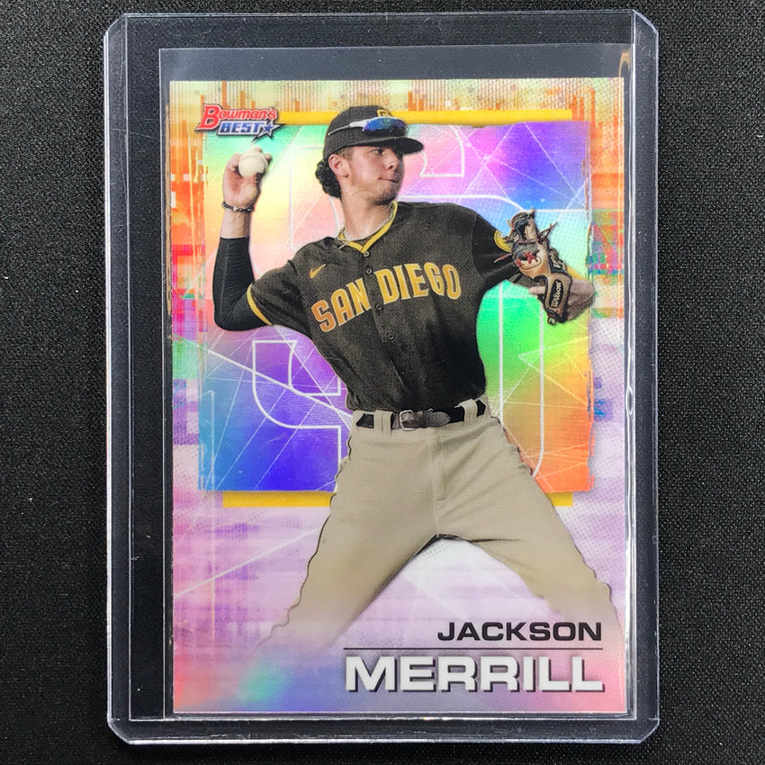 2021 Bowmans Best Jackson Merrill Prospect Refractor No 66