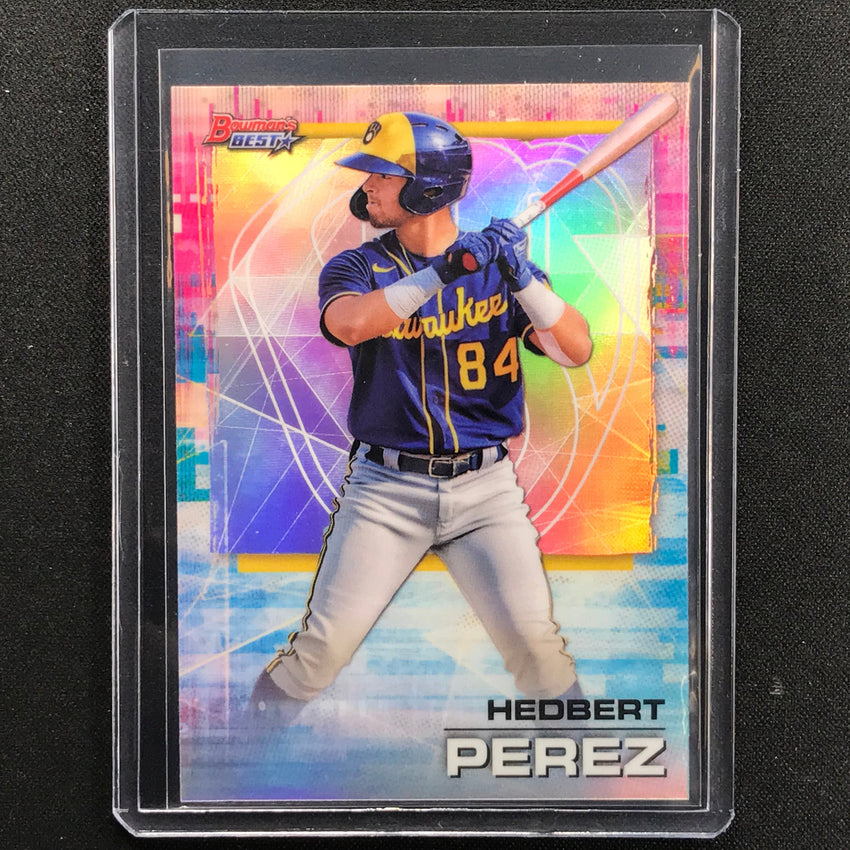 2021 Bowmans Best Hedbert Perez Prospect Refractor No 95