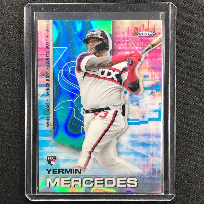 2021 Bowmans Best Yermin Mercedes Rookie Aqua Lava 54/199