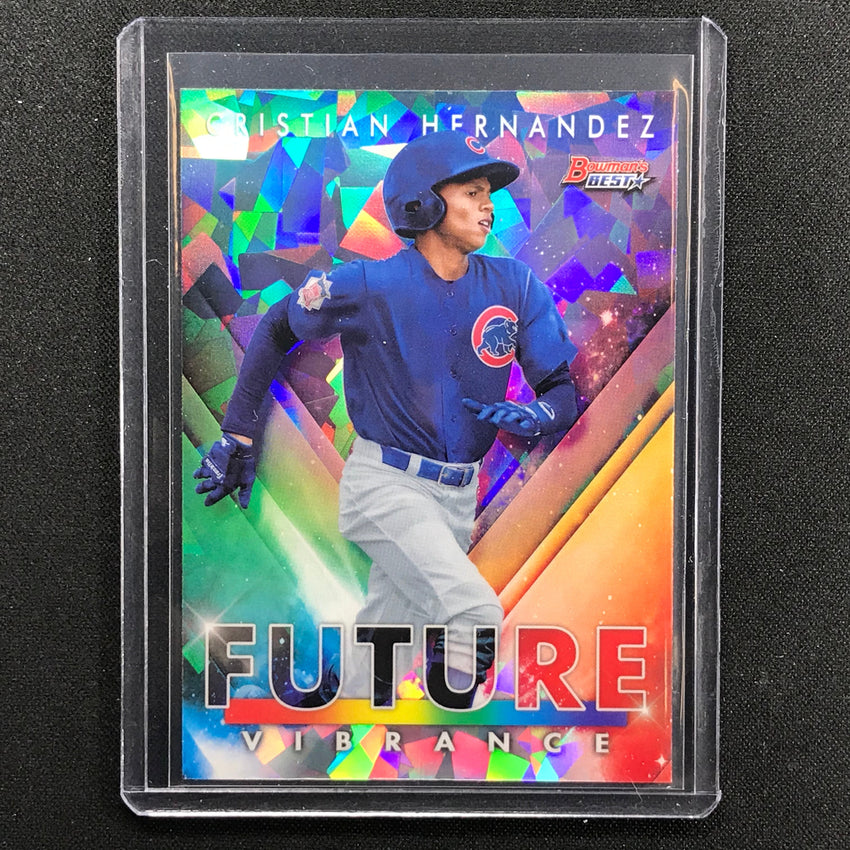 2021 Bowmans Best Cristian Hernandez Prospect Future Vibrance Atomic Sp No 24