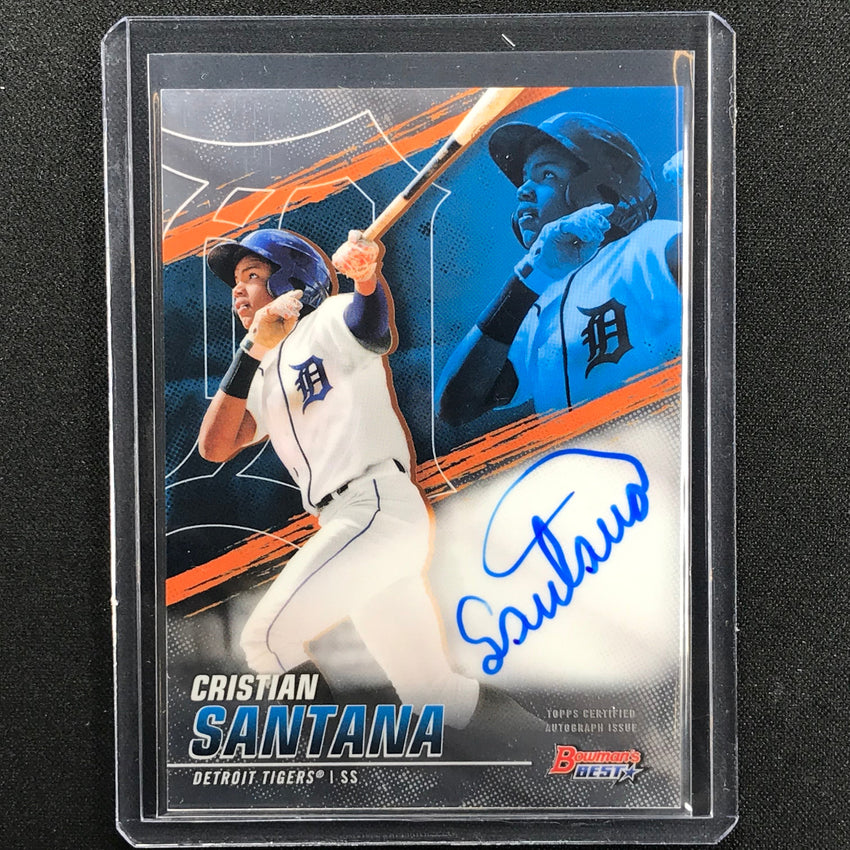 2021 Bowmans Best Cristian Santana Best Of 2021 Prospect Auto No Cs