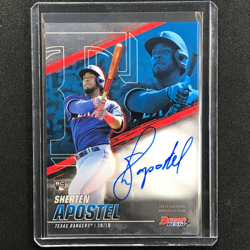 2021 Bowmans Best Sherten Apostel Best Of 2021 Rookie Auto No Sa