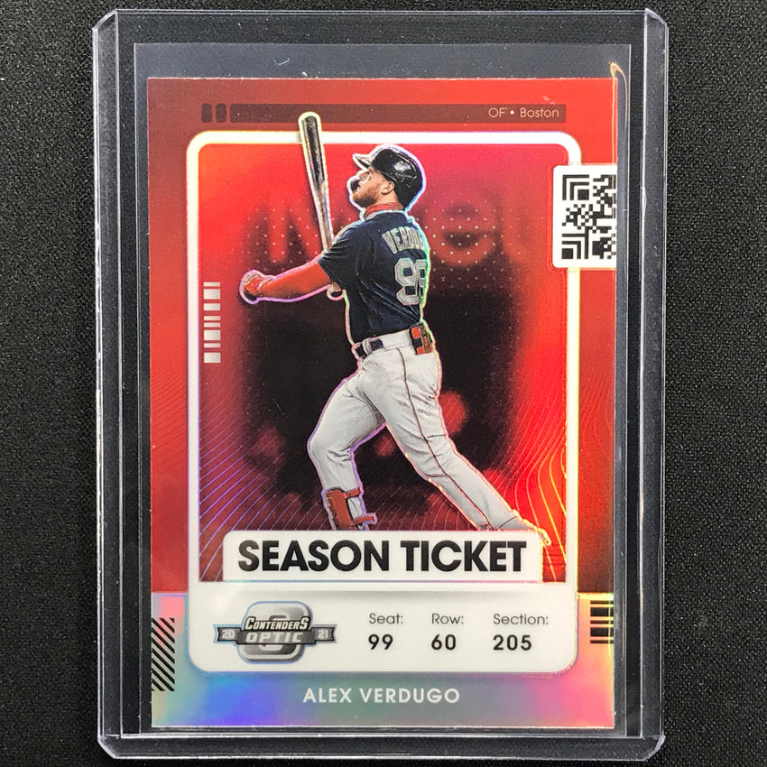 2021 Contenders ALEX VERDUGO Optic Season Ticket Red #23