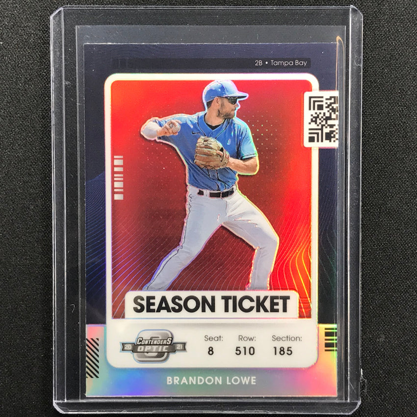 2021 Contenders Brandon Lowe Optic Season Ticket Red No 45