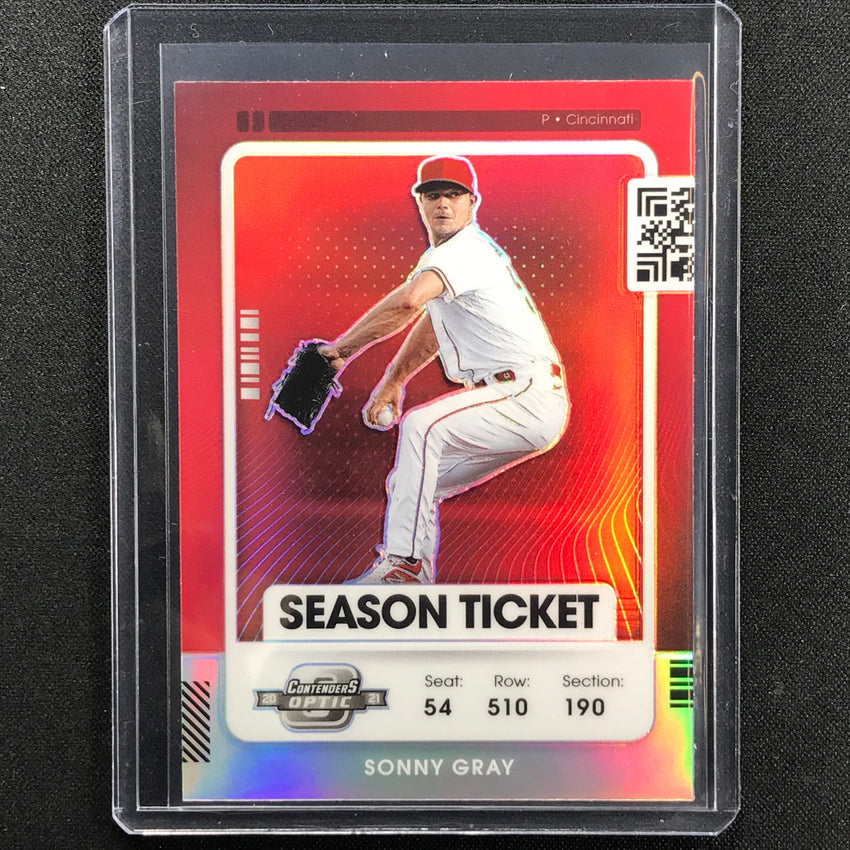 2021 Contenders SONNY GRAY Optic Season Ticket Red #58
