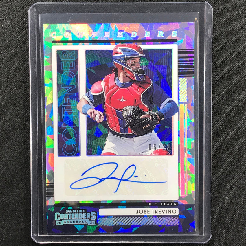 2021 Contenders Jose Trevino Contenders Autograph Cracked Ice 6/23