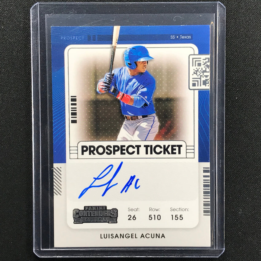2021 Contenders Luisangel Acuna Prospect Ticket Auto No La