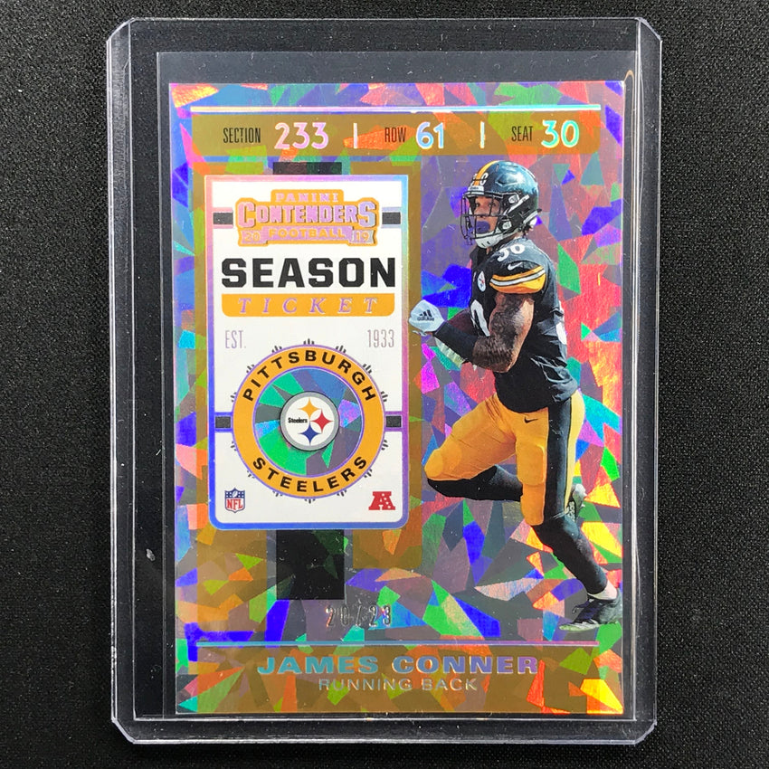 2019 Contenders James Conner Season Ticket Cracked Ice 20/23