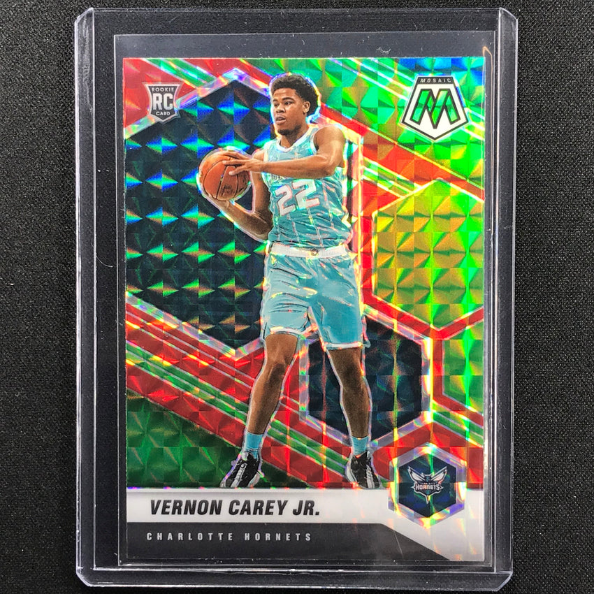 2020-21 Mosaic Vernon Carey Jr. Choice Red Green Rookie No 242
