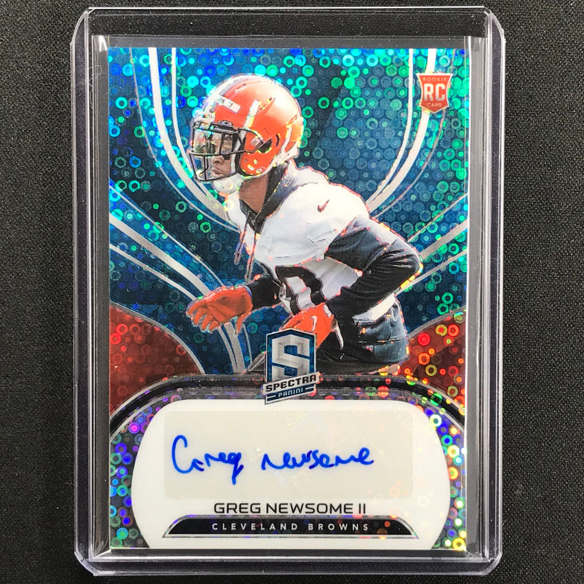 2021 Spectra Greg Newsome Ii Rookie Autograph Neon Blue 41/50