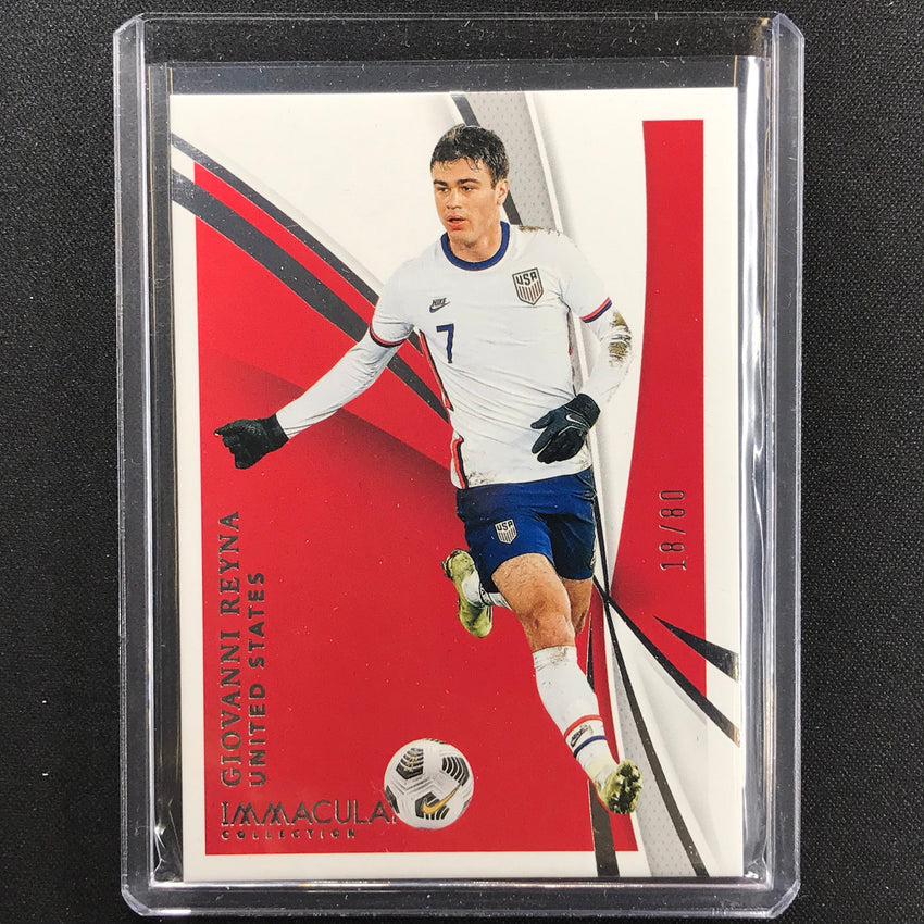 2021 Immaculate Giovanni Reyna United States Base 18/80